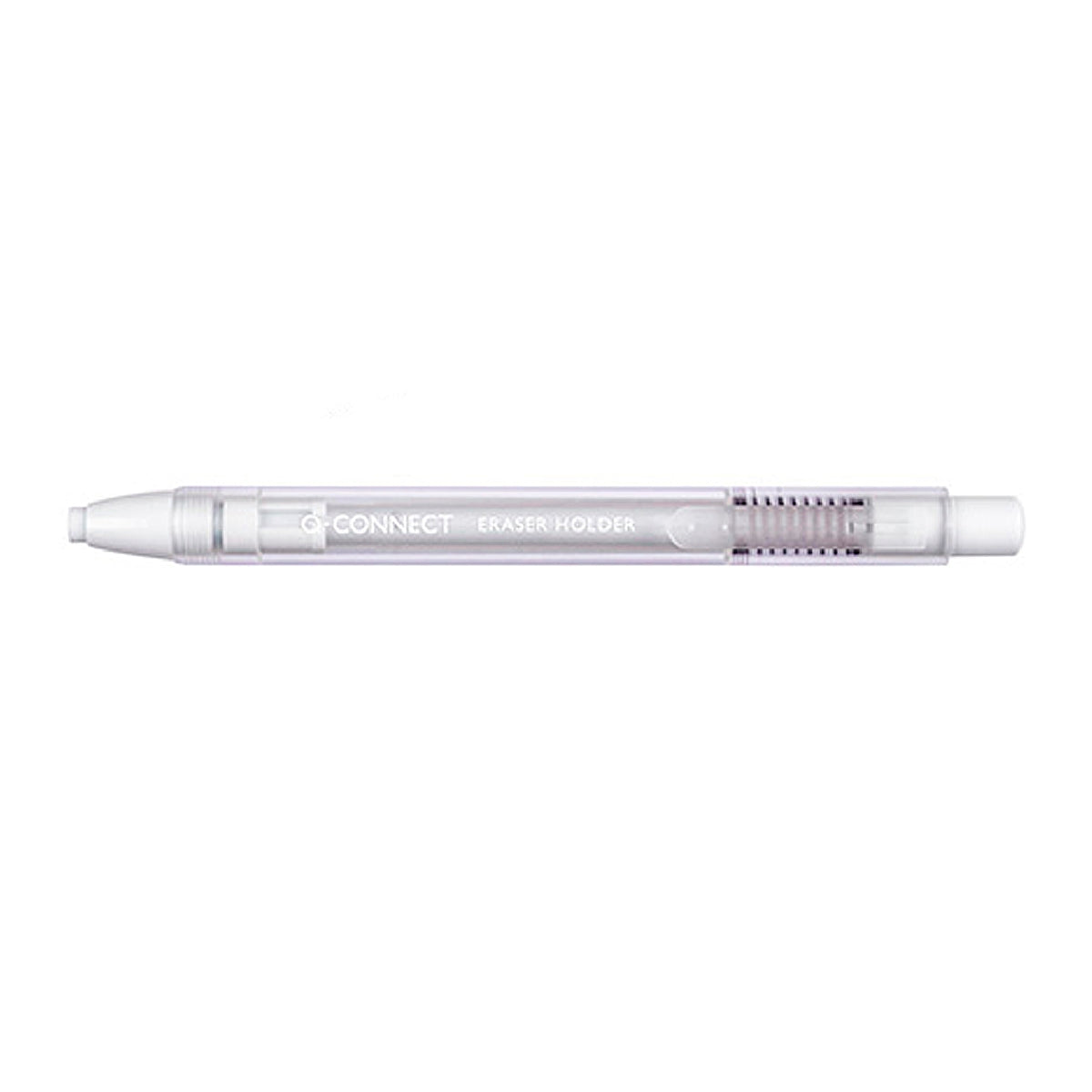 Q-CONNECT - Portagomas Q-Connect Con Clip Punta Goma Blanca Redonda Color Blanco 5x90 mm