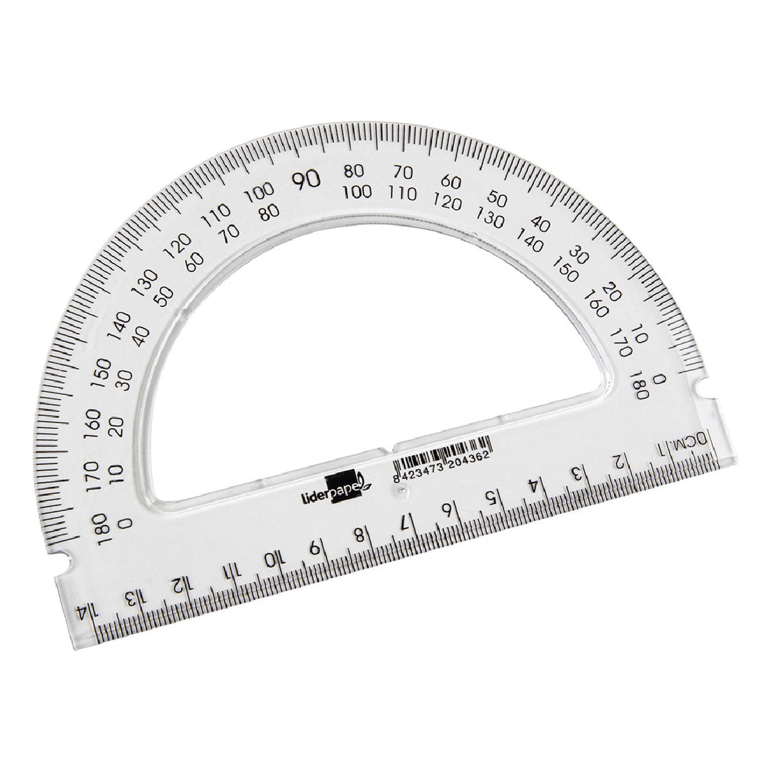 LIDERPAPEL - Semicirculo Liderpapel 14 cm Plastico