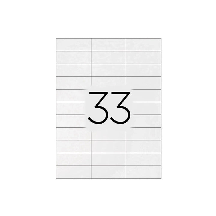 Q-CONNECT - Etiqueta Adhesiva Q-Connect Kf10640 Tamano 70x25 mm Fotocopiadora Laser Ink.Jet Caja Con 100 Hojas Din A4