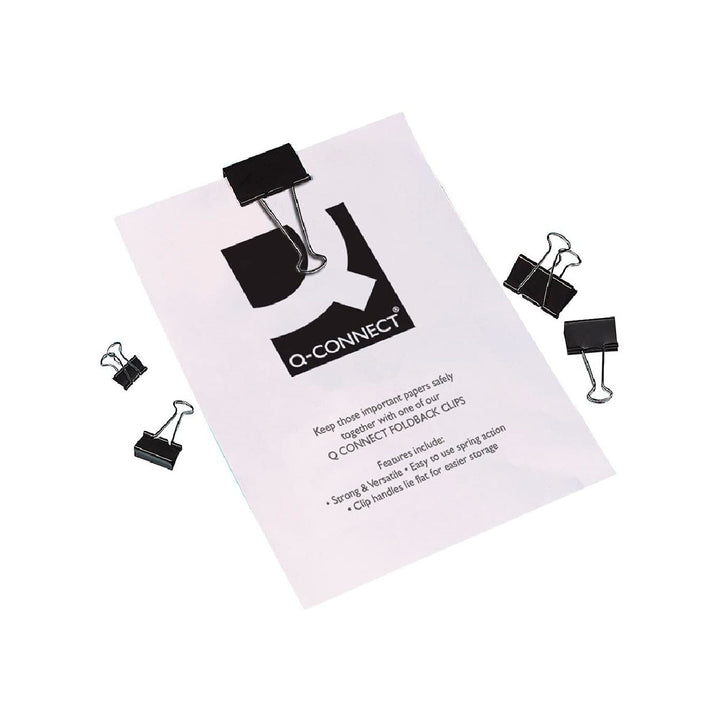 Q-CONNECT - Pinza Metalica Q-Connect Reversible N.1 19 mm Caja de 10 Unidades