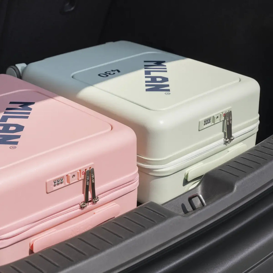 MILAN 1918 - Maleta Rígida de Cabina de 50L en Policarbonato con 4 Ruedas y Cierre TSA. Verde