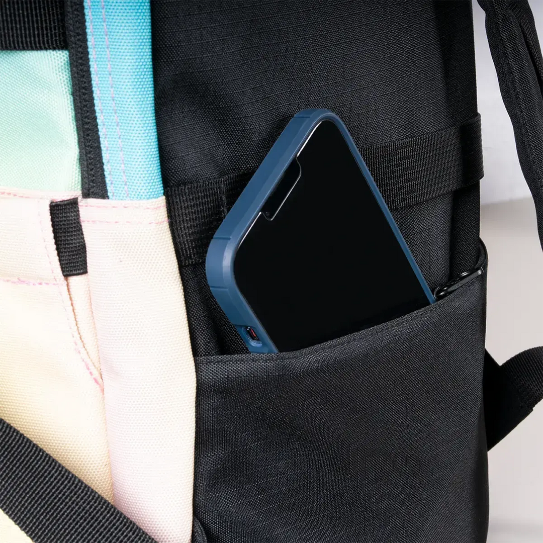 MILAN Sunset -  Mochila Escolar y Urbana 25L de 5 Cremalleras y Espacio Portátil. Negro