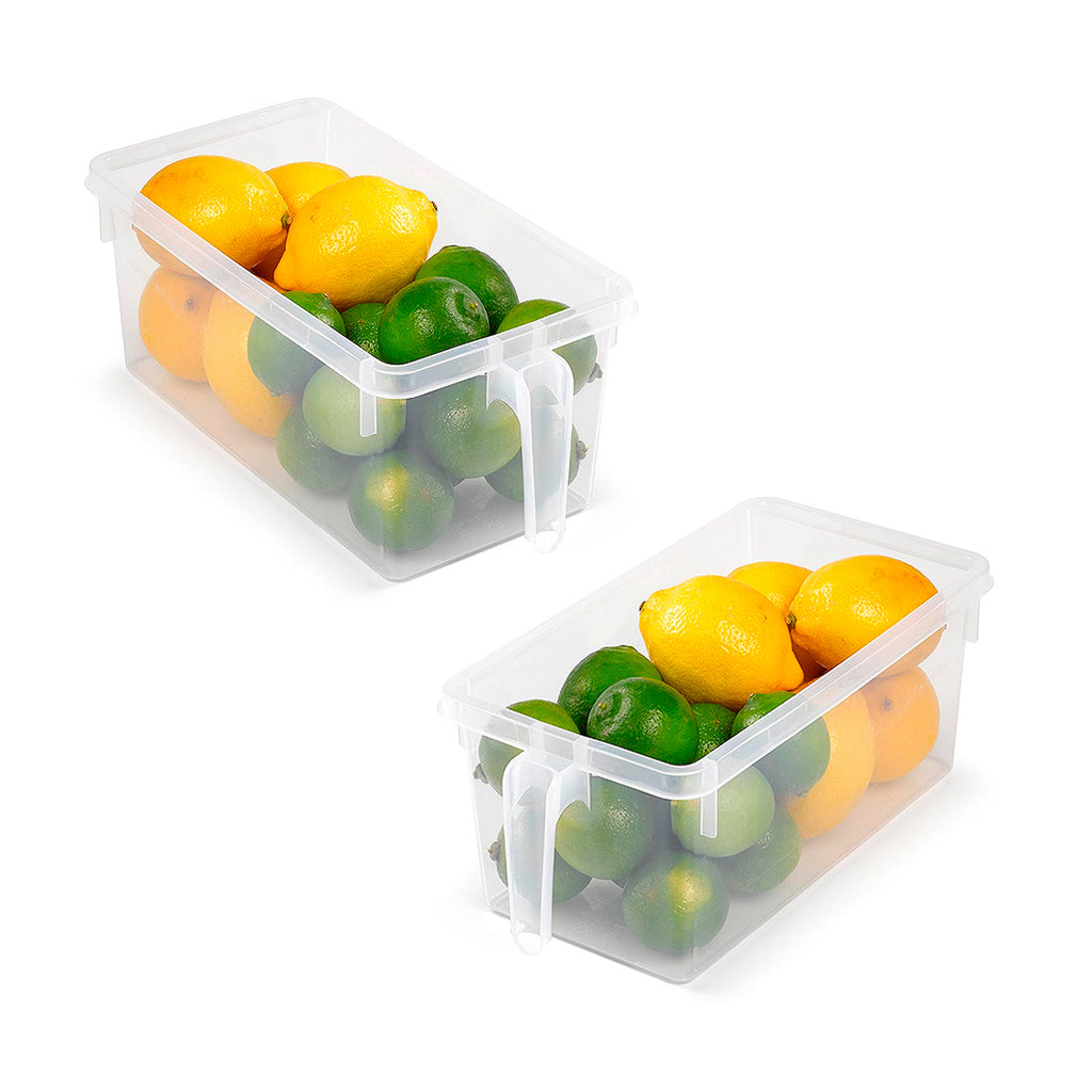 Plastic Forte - Juego de 2 Organizadores de Nevera Handy Frigo Transpa –  PracticDomus