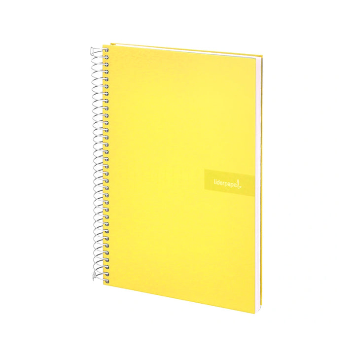 LIDERPAPEL - Cuaderno Espiral A4 con Margen 80h 90gr. AMARILLO
