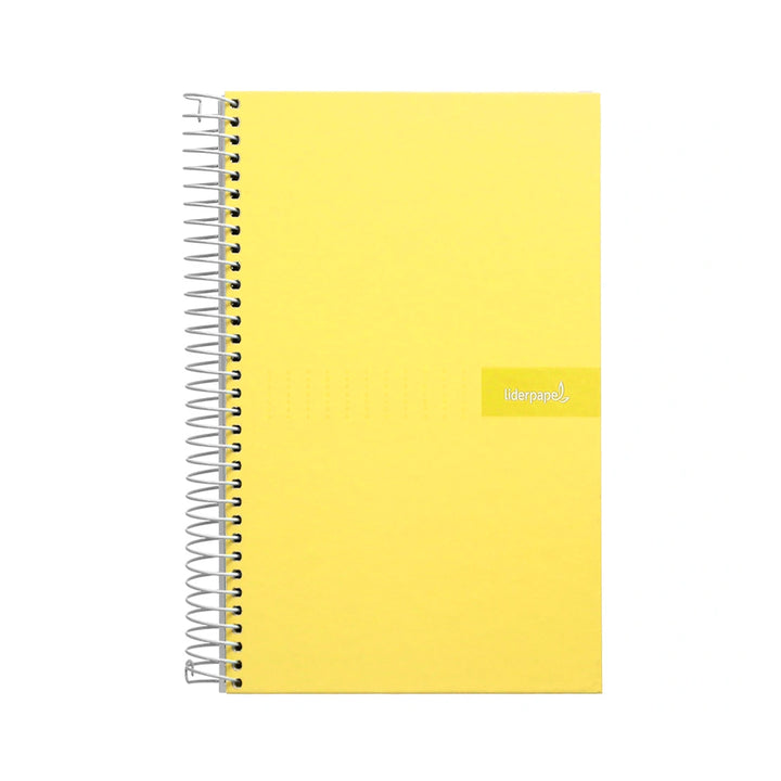 LIDERPAPEL - Cuaderno Espiral A4 con Margen 80h 90gr. AMARILLO