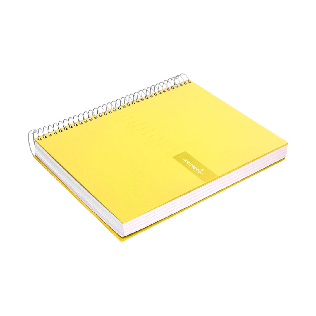 LIDERPAPEL - Cuaderno Espiral A4 con Margen 80h 90gr. AMARILLO