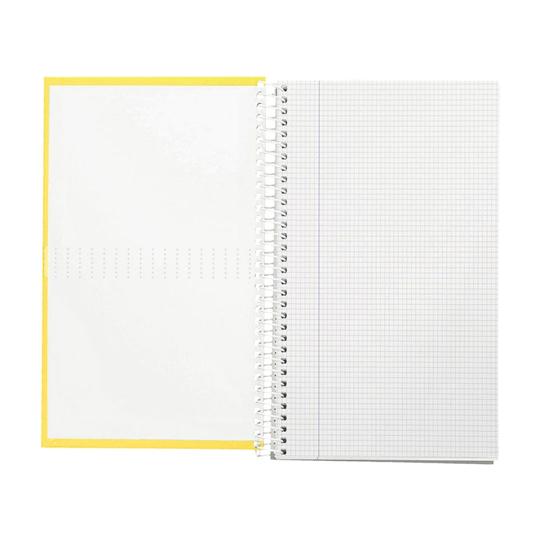 LIDERPAPEL - Cuaderno Espiral A4 con Margen 80h 90gr. AMARILLO