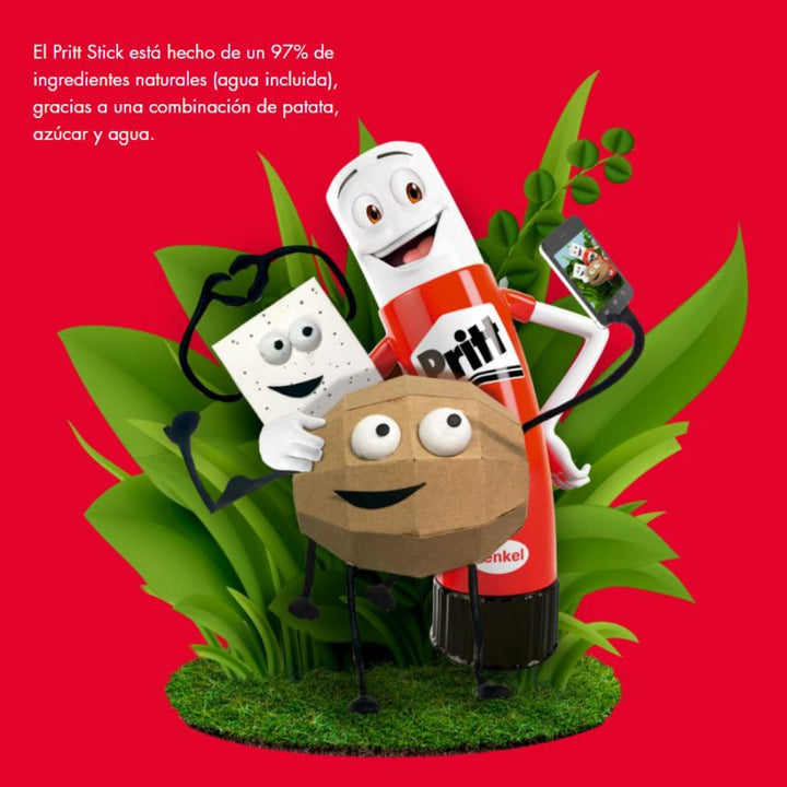 PRITT 1584626 - Barra Adhesiva en Stick, Pegamento Infantil Seguro. Grande 43 gr