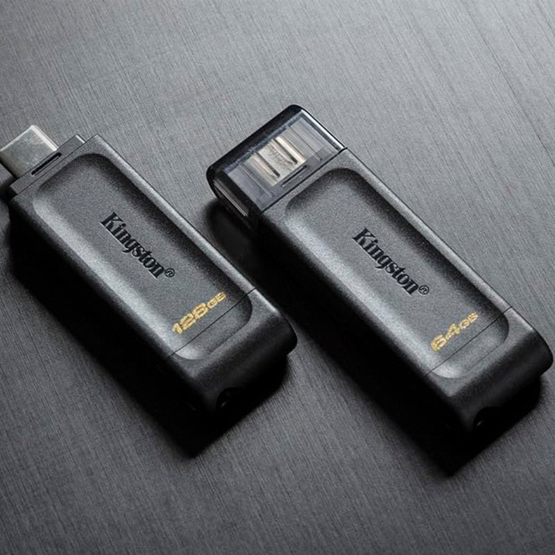 Kingston DT70 - Memoria Flash USB-C 3.2 DataTraveler 64GB Negro