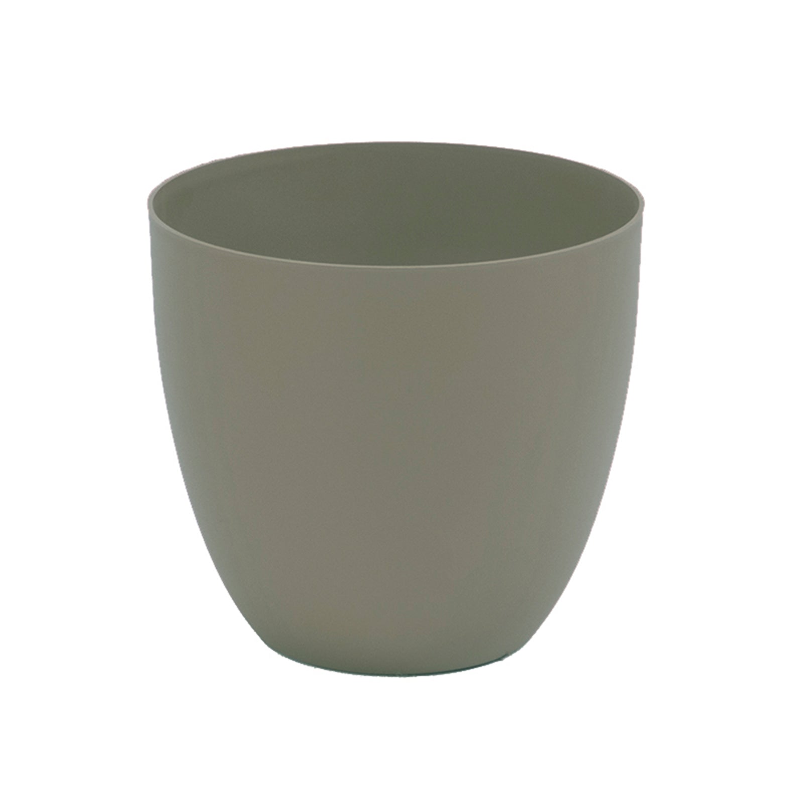 Plastiken TES - Maceta Redonda Cuenco Diámetro 26 cm Capacidad 9.5L. Taupe