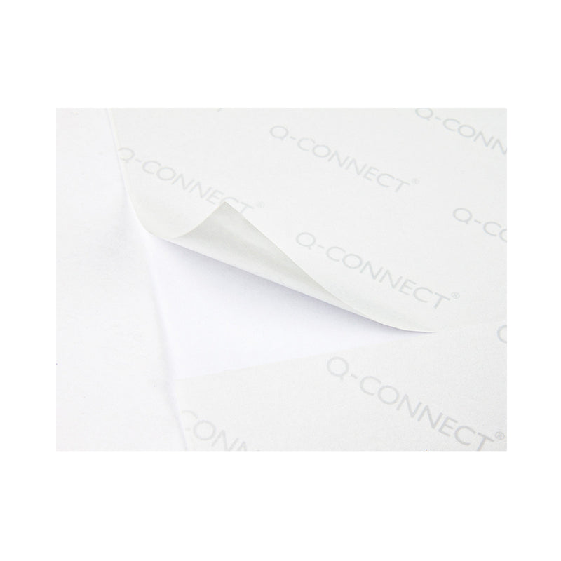 Q-CONNECT KF01588 - Caja 100 Hojas DIN A4 de 8 Etiquetas Adhesivas 99.1x67.7 mm  Copia Laser InkJet Blancas
