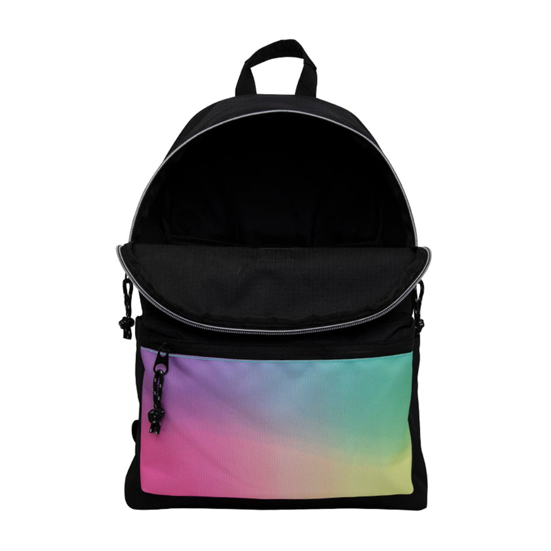 MILAN Sunset - Mochila Escolar 2 Cremalleras con Divisor para Portátil. Capacidad 22L. Negra