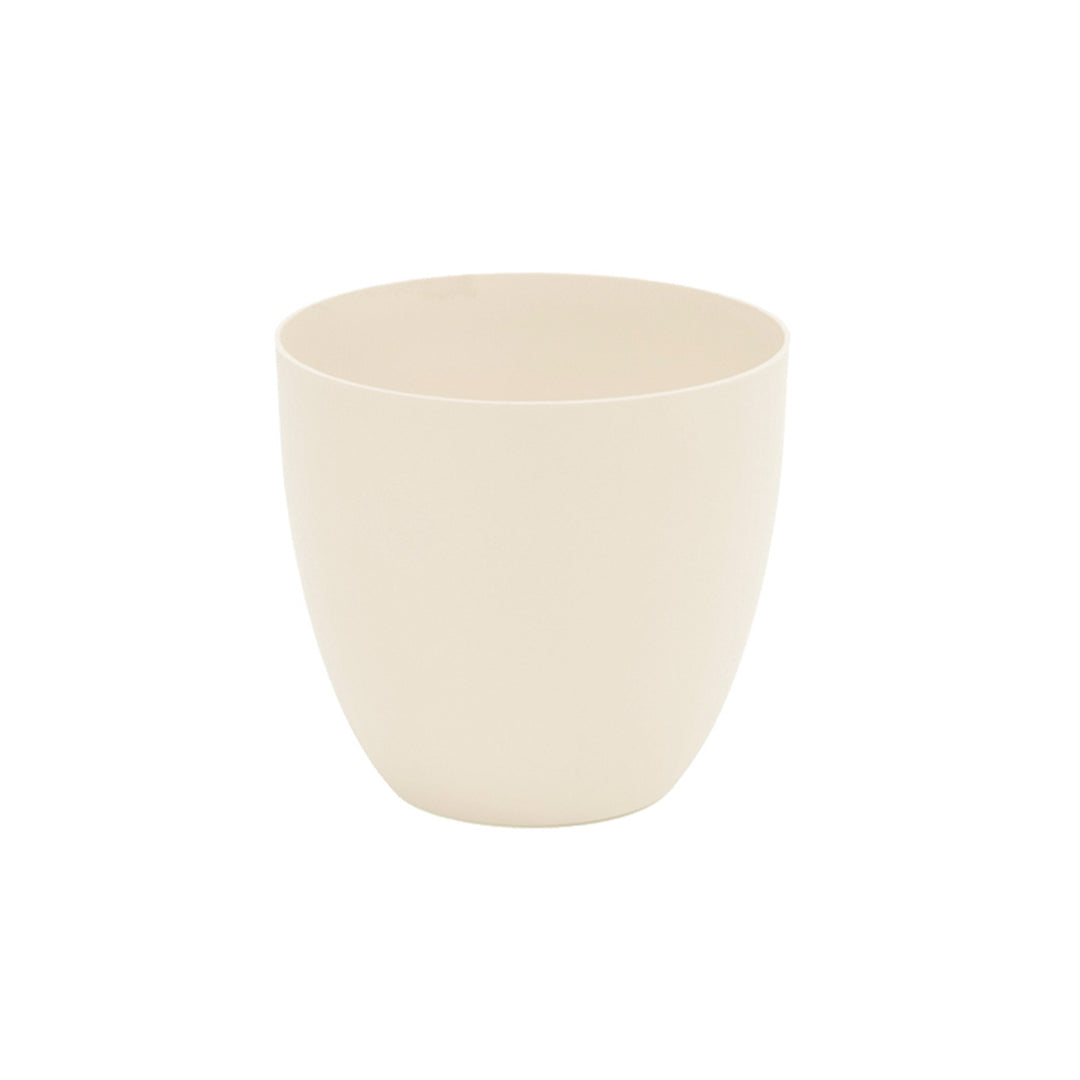 Plastiken TES - Maceta Cuenco Redonda Medida 18 cm 3L. Ecru