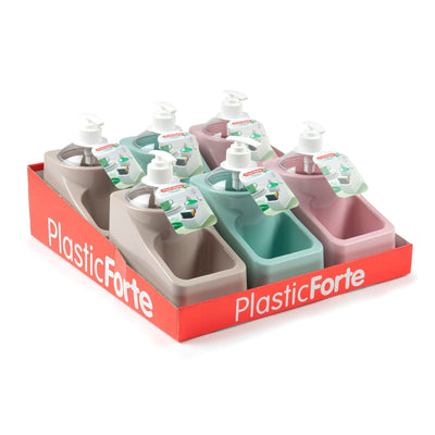 Plastic Forte - Estropajero de Cocina Square con Dosificador. Rosa