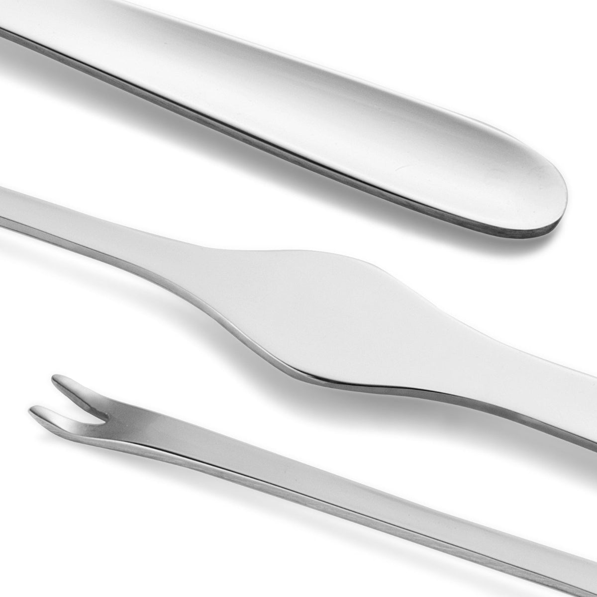 IDURGO - Conjunto de 4 Tenedores Cortos de 21 cm para Marisco en Acero Inoxidable 18/10