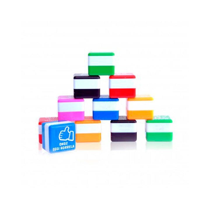 Office Box - Set de 6 Sellos de Motivación Especial Profesores. Idioma Euskera