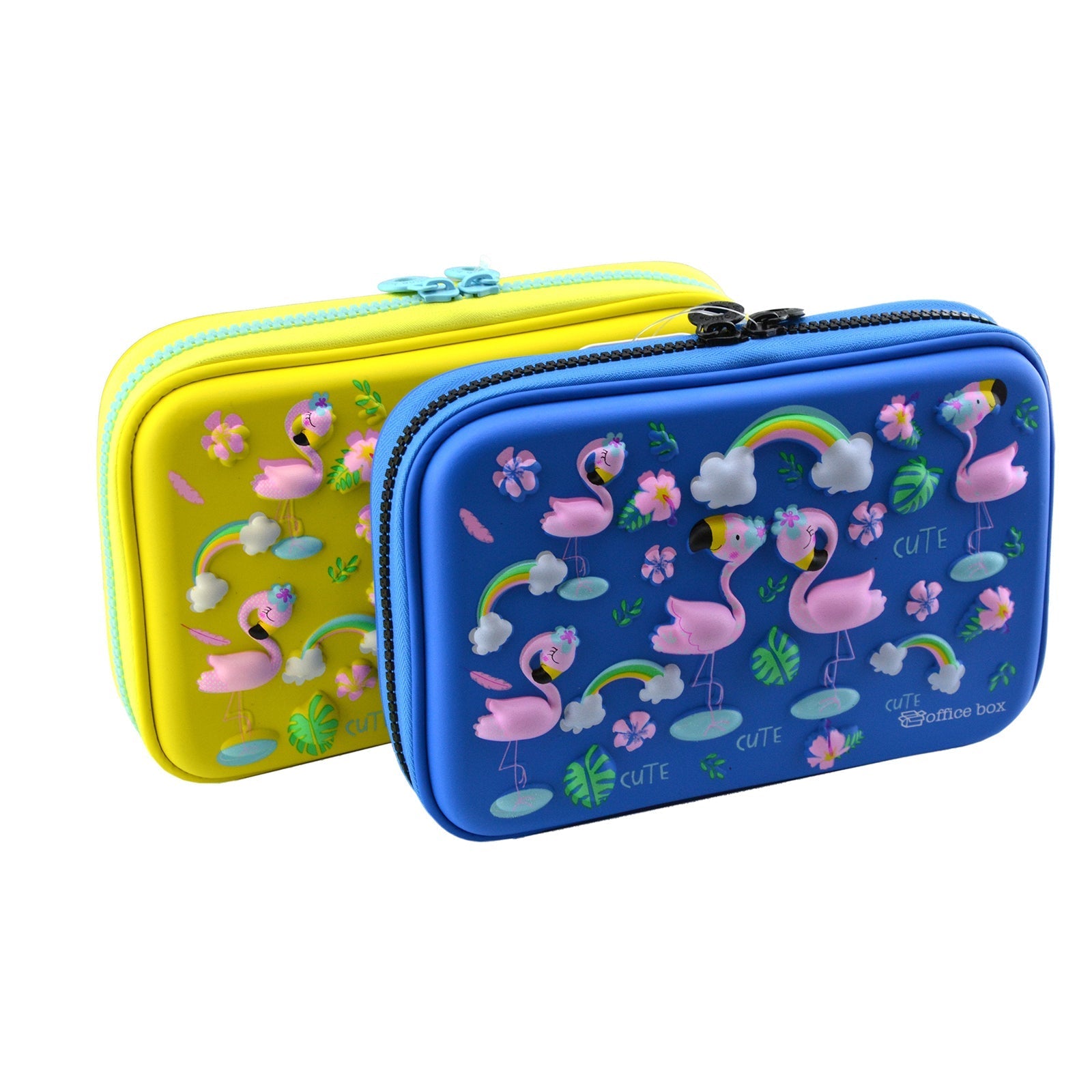 Estuche 3D Magic Plumier Multicompartimento con Cuerpo Rígido en EVA con Relieve. Modelo Peacock
