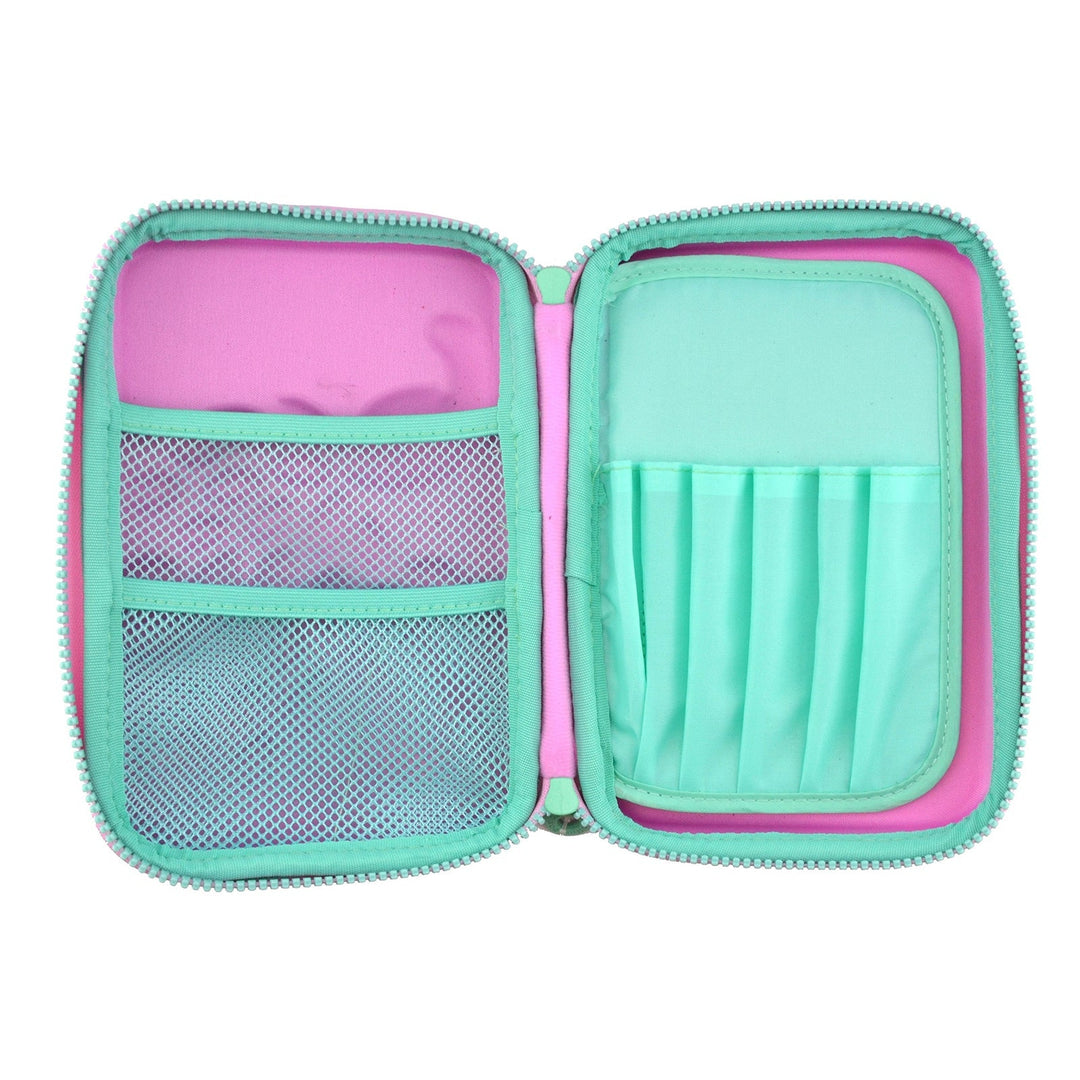 3D Magic - Estuche Plumier Multicompartimento con Cuerpo Rígido en Relieve. Surf Negro