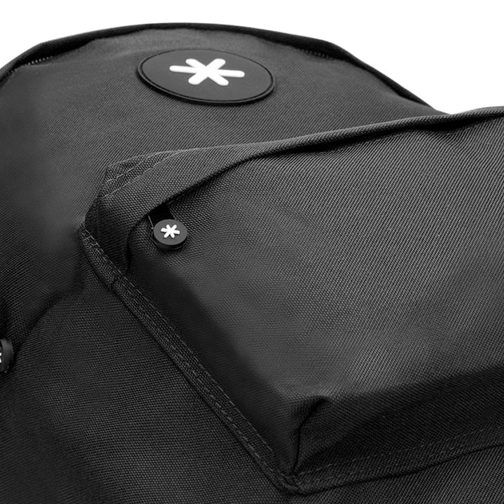 ANTARTIK - Conjunto Escolar con Mochila y Estuche Triple 2 Cremalleras. Negro