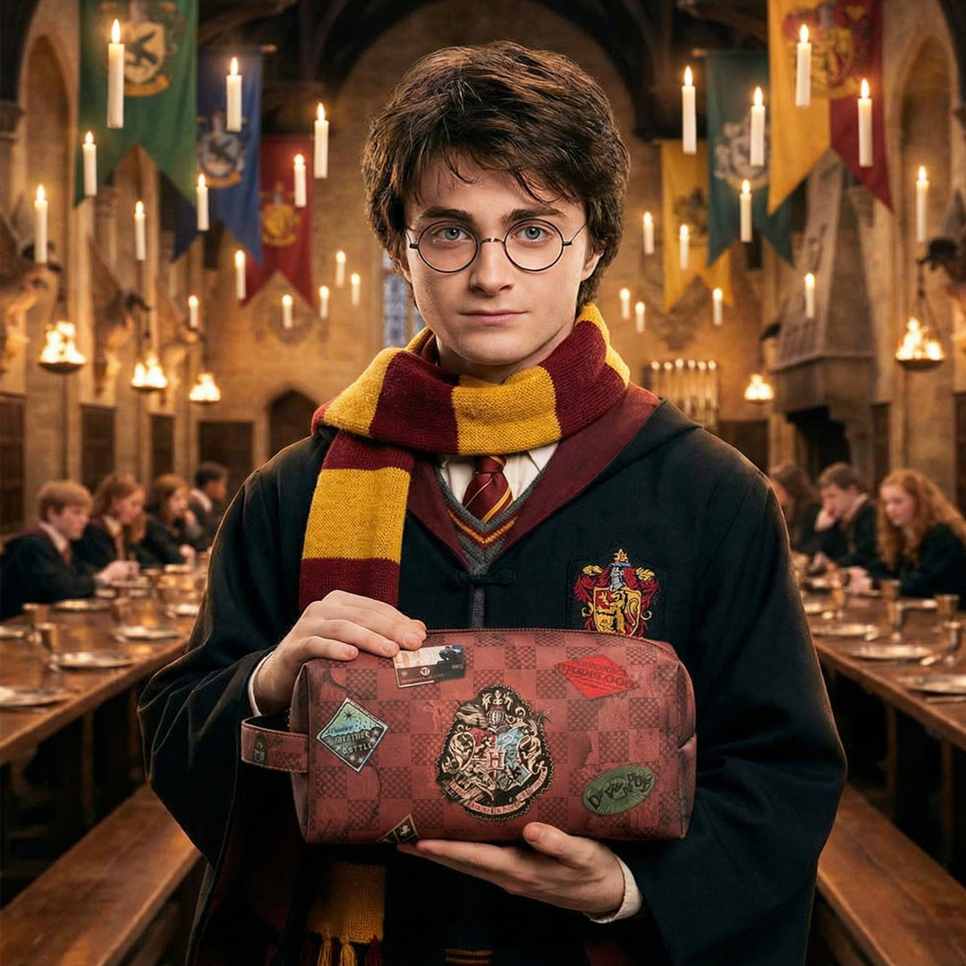 KARACTERMANIA - Nesecer de Viaje y Mochila Brick Plus Harry Potter Railway. Marrón