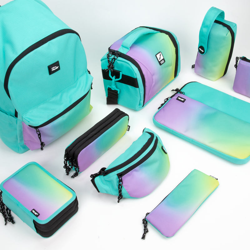 MILAN - Estuche 5 compartimentos Sunset. Turquesa