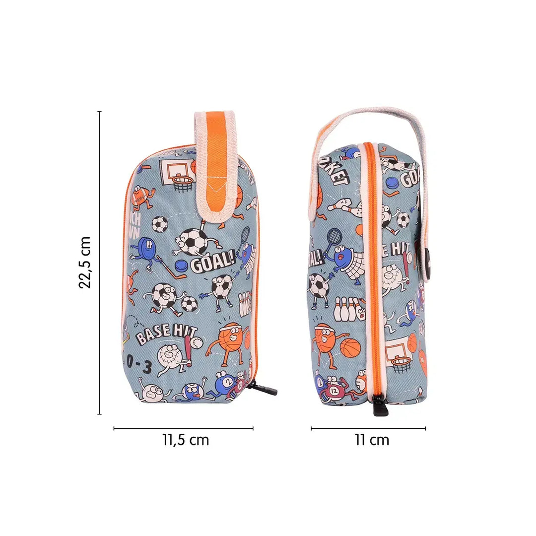 MILAN - Kit de 4 Estuches con Contenido de 31 Piezas de Material Escolar. Especial Sports
