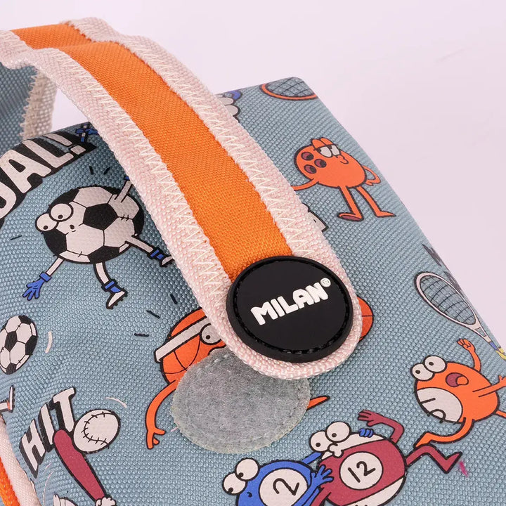 MILAN - Kit de 4 Estuches con Contenido de 31 Piezas de Material Escolar. Especial Sports