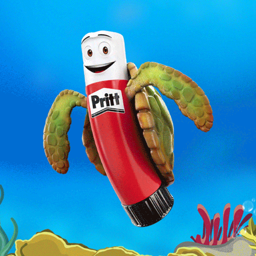 PRITT - Lote de 2 Barras Adhesivas en Stick de 22 gr + Tatuaje Bajo el Mar de Regalo