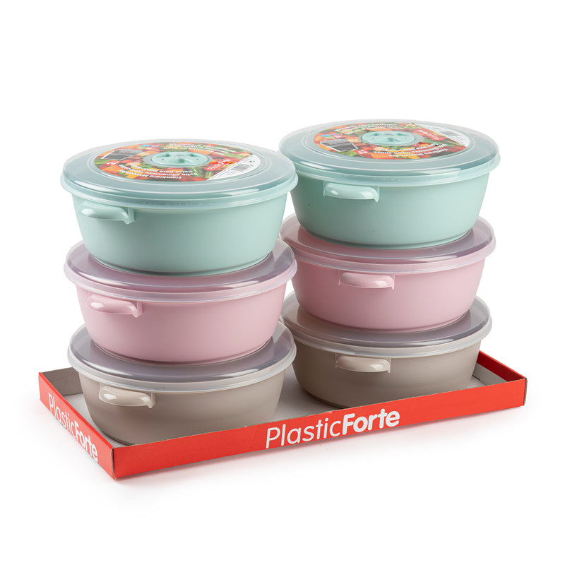 Plastic Forte - Recipiente para Cocinar al Microondas de 2L con Válvula. Verde