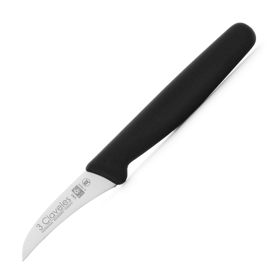 3 Claveles Light - Cuchillo Mondador 6 cm Acero Inoxidable Mango Polipropileno