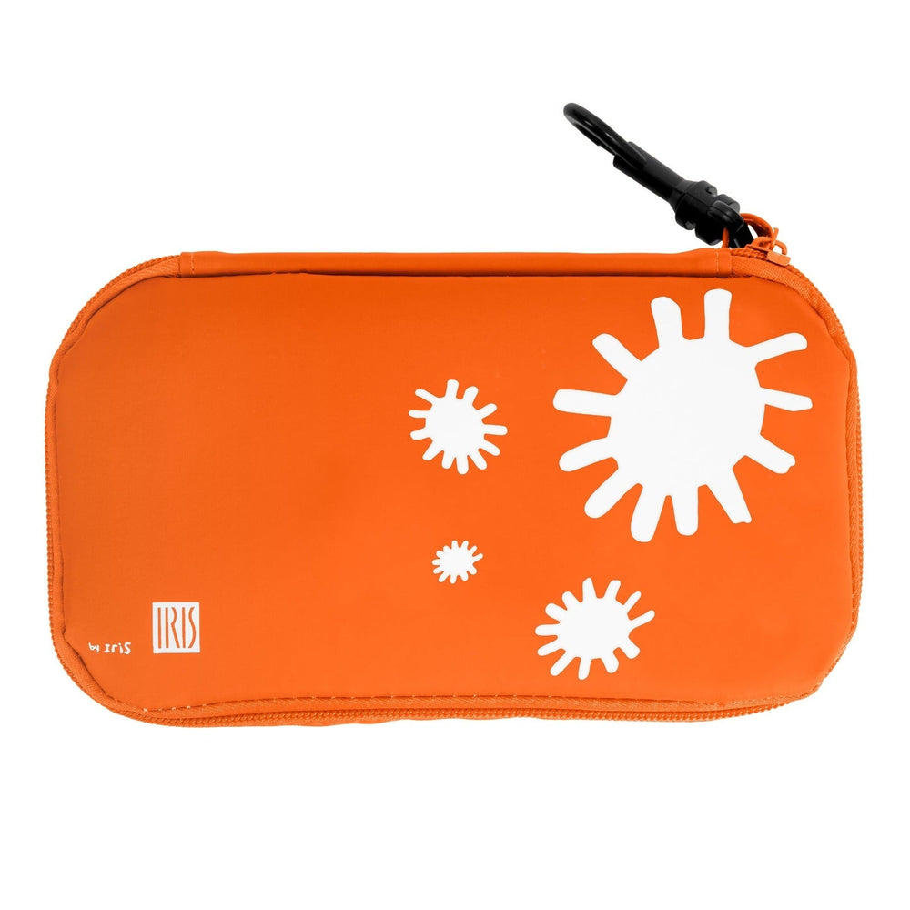 IRIS Kids - Porta Bocadillos Infantil Termoinsulado con Mosquetón, Naranja