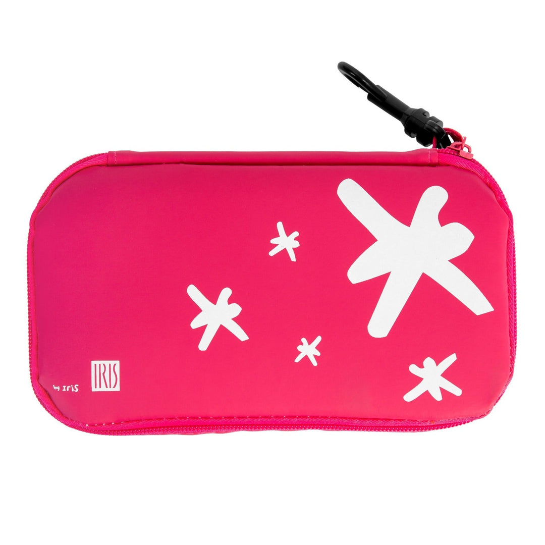 IRIS Kids - Porta Bocadillos Infantil Termoinsulado con Mosquetón, Fucsia