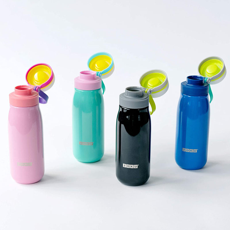 ZOKU Ultralight - Botella de Agua Reutilizable 0.5L en Acero Inoxidable. Turquesa