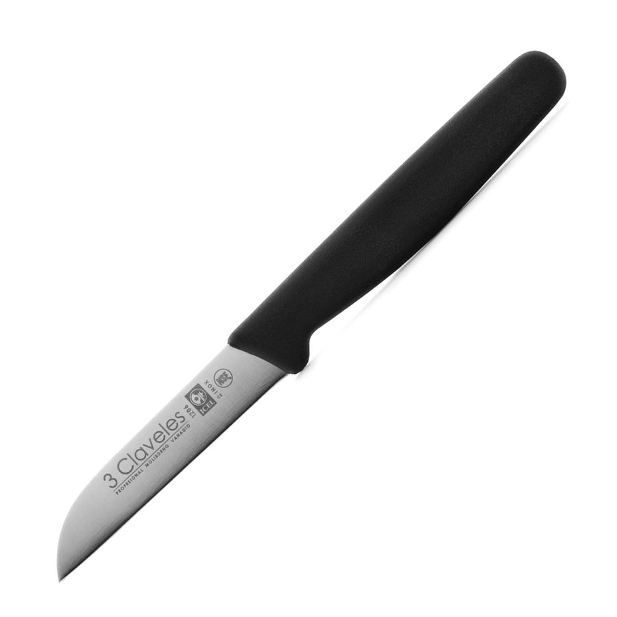 3 Claveles Light - Cuchillo Mondador 8 cm Acero Inoxidable Mango Polipropileno