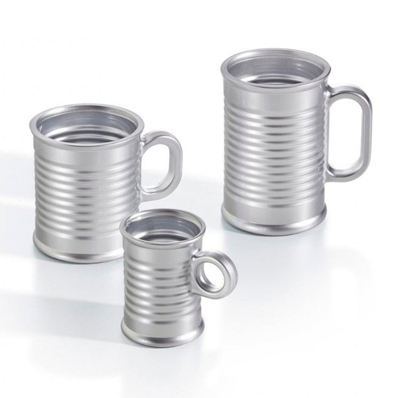 LUMINARC Conserve Moi Alu - Taza / Mug en Vidrio Templado Metalizado, Plata 320 ml