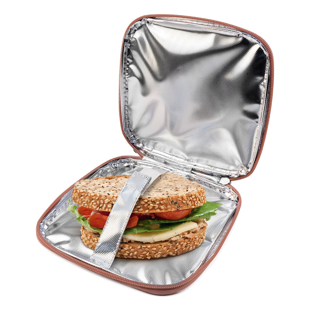 IRIS Snack Rico - Porta Sandwich Infantil Termoinsulado con Mosquetón, Rosa