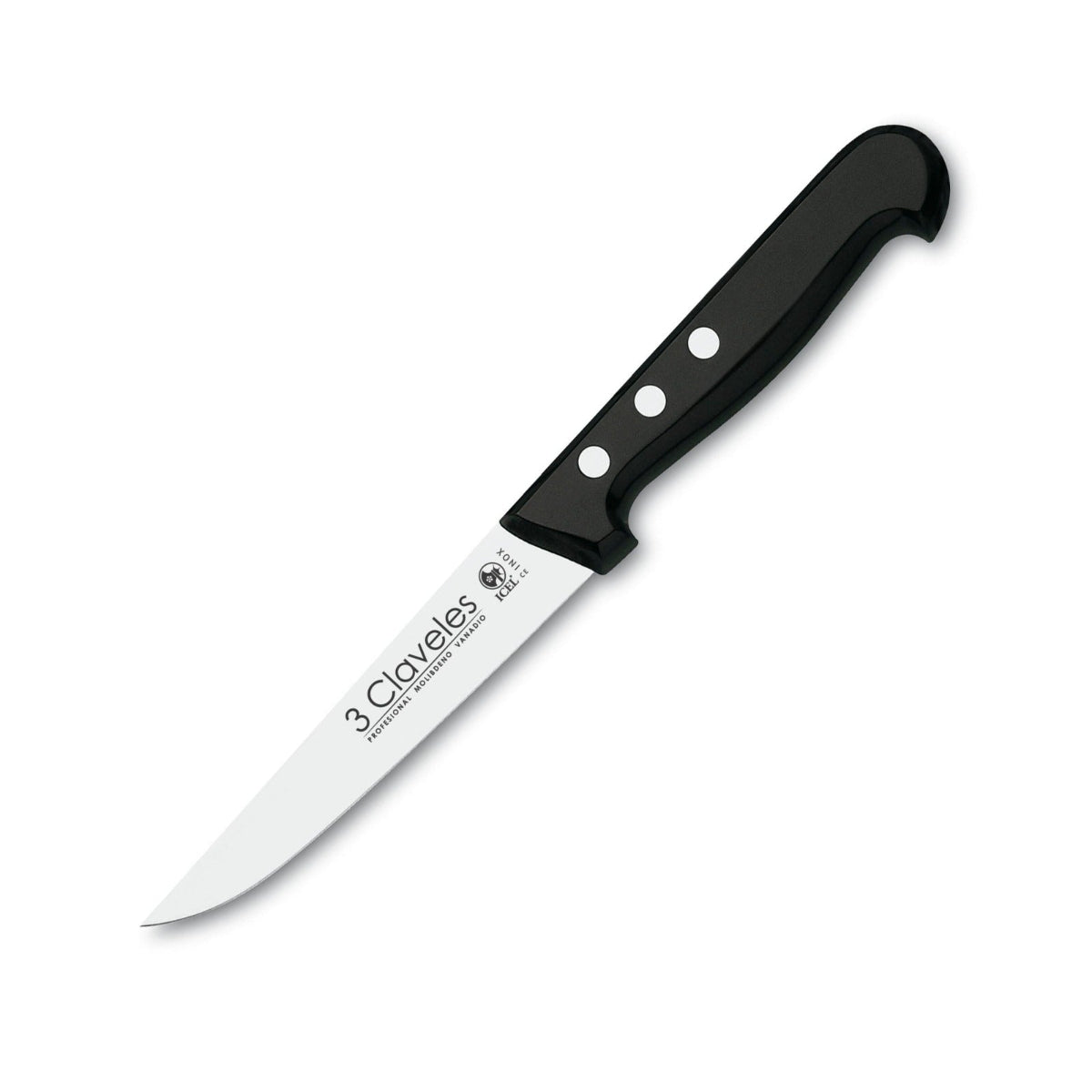 3 Claveles Uniblock - Cuchillo Cocina Profesional 11 cm Acero Inoxidable Mango POM FH
