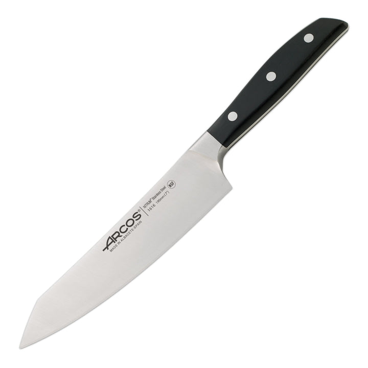 ARCOS Manhattan - Cuchillo Rocking Santoku 19 cm Acero Inoxidable Forjado Nitrum