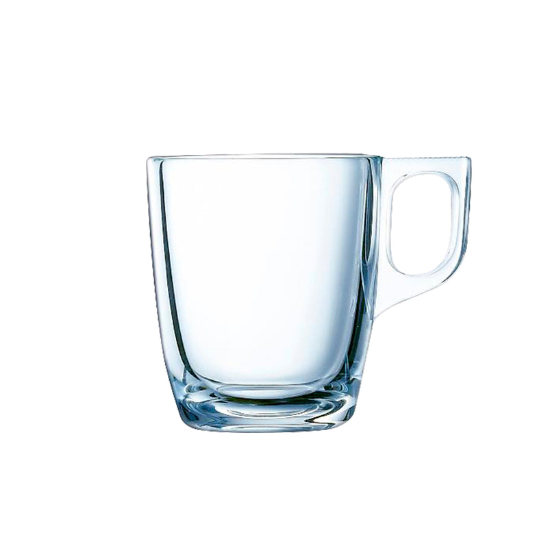 Taza Cafe Transparente Doble Vidrio 200 ml Pack x2