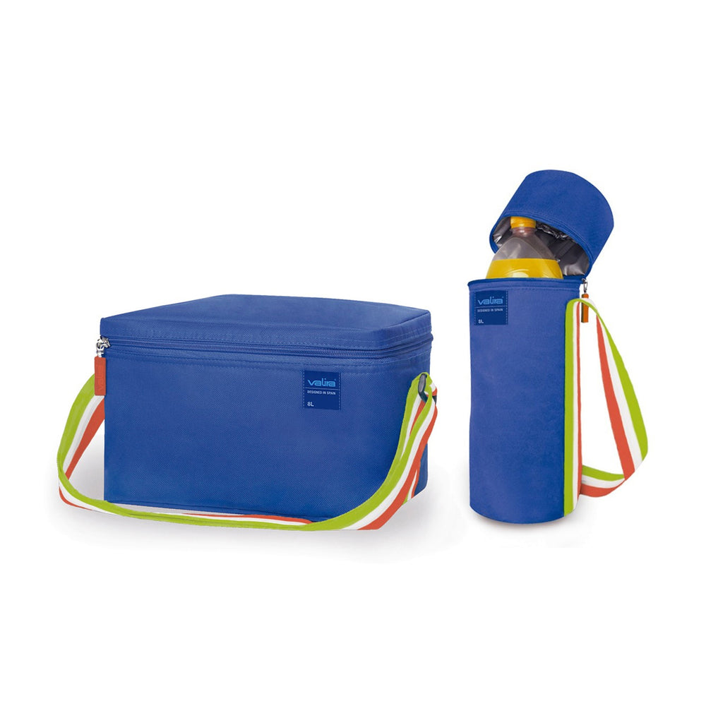 VALIRA Playa - Bolsa Térmica Porta Alimentos 8L con Asa Bandolera. Azul