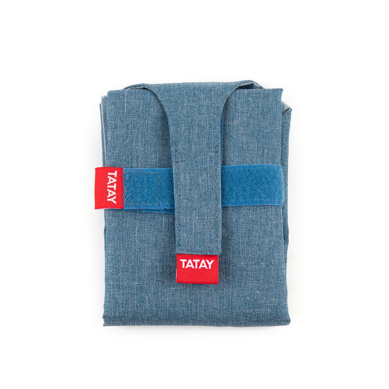 TATAY Urban Food Baguette - Porta Bocadillos Textil Reutilizable e Impermeable. Denim Blue
