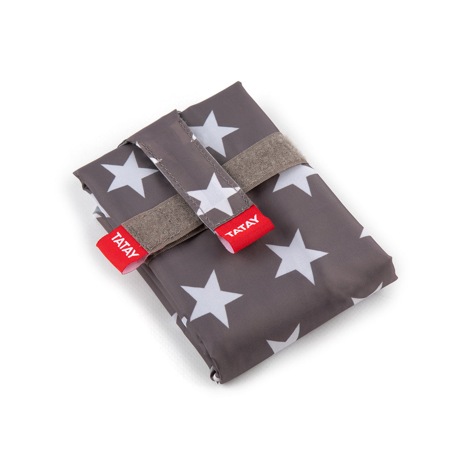 TATAY Urban Food Baguette - Porta Bocadillos Textil Reutilizable e Impermeable. Stars Grey