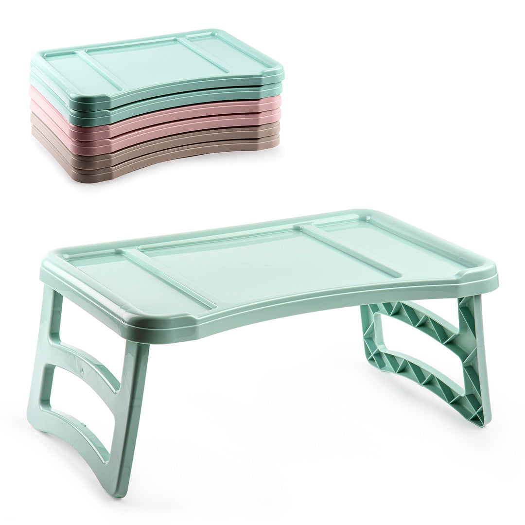 Plastic Forte - Bandeja Plegable para Cama ó Sofá. Ideal Desayunos y Ordenador. Verde