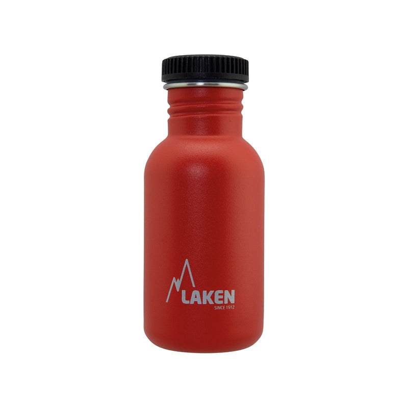 LAKEN Basic Steel - Botella de Agua 0.5L en Acero Inoxidable. Rojo