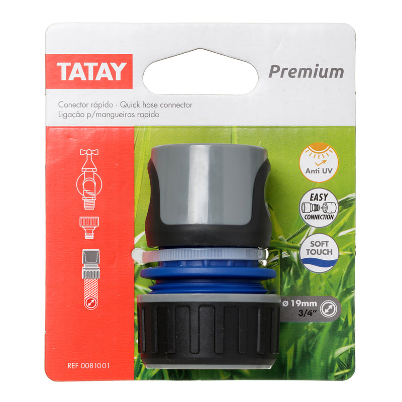 TATAY Premium - Conector Rápido Universal para Mangueras de 3/4" Anti UV