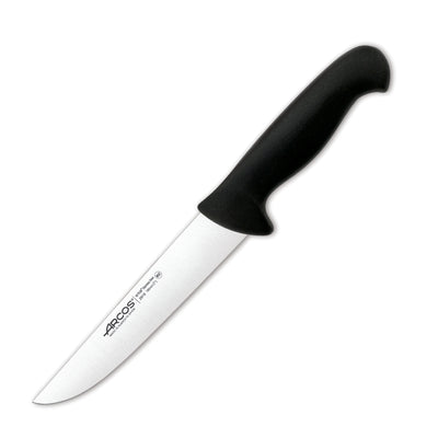 ARCOS Serie 2900 - Cuchillo Profesional Carnicero 18 cm NITRUM. Negro