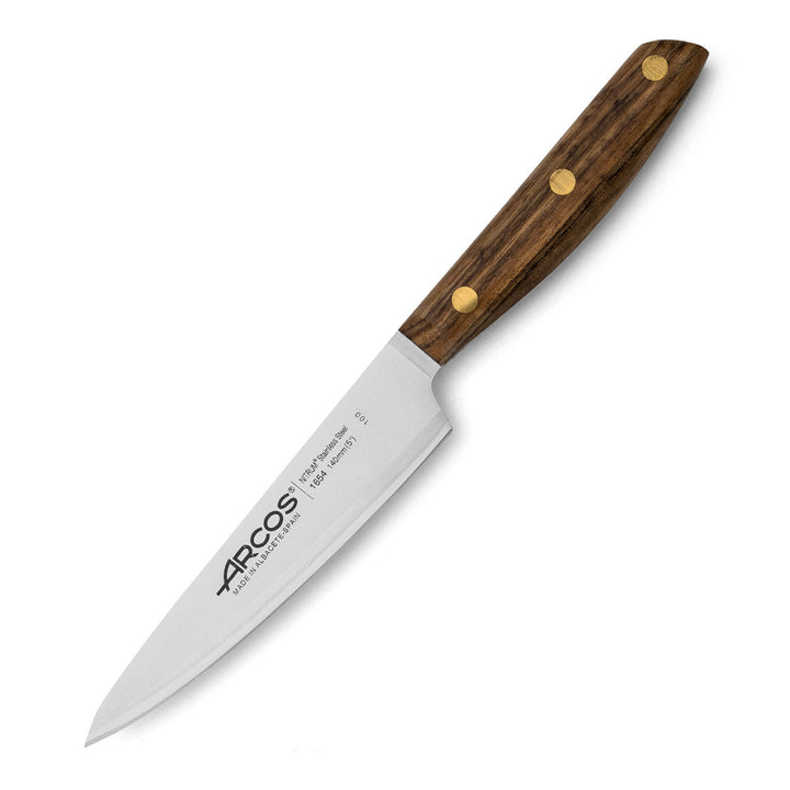 ARCOS Nórdika - Cuchillo Cocinero 14 cm Acero Inoxidable Nitrum. Mango de Ovengkol