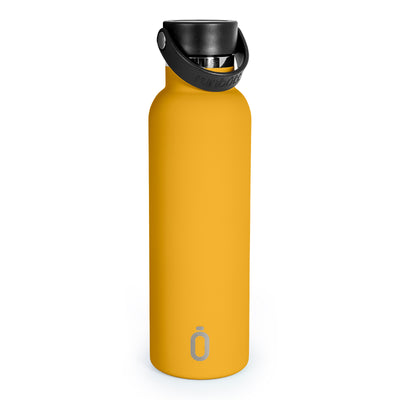 Runbott Sport - Botella Térmica Reutilizable de 0.6L con Interior Cerámico. Mostaza