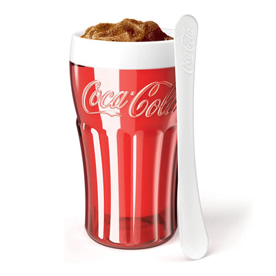 ZOKU Slush Coca-Cola - Vaso para hacer Granizados y Helados. Incluye Cuchara. Rojo