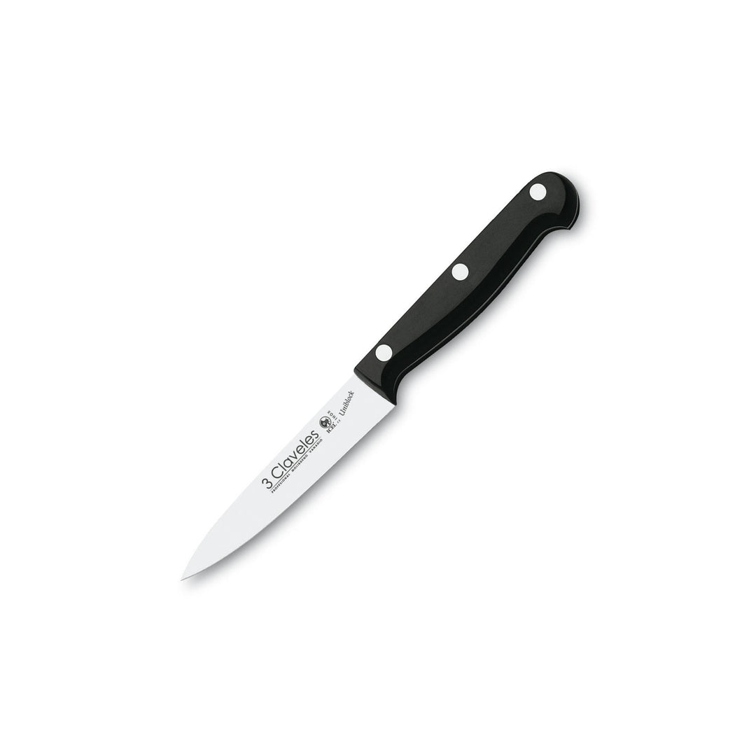 3 Claveles Uniblock - Cuchillo Mondador Profesional 10 cm Acero Inoxidable